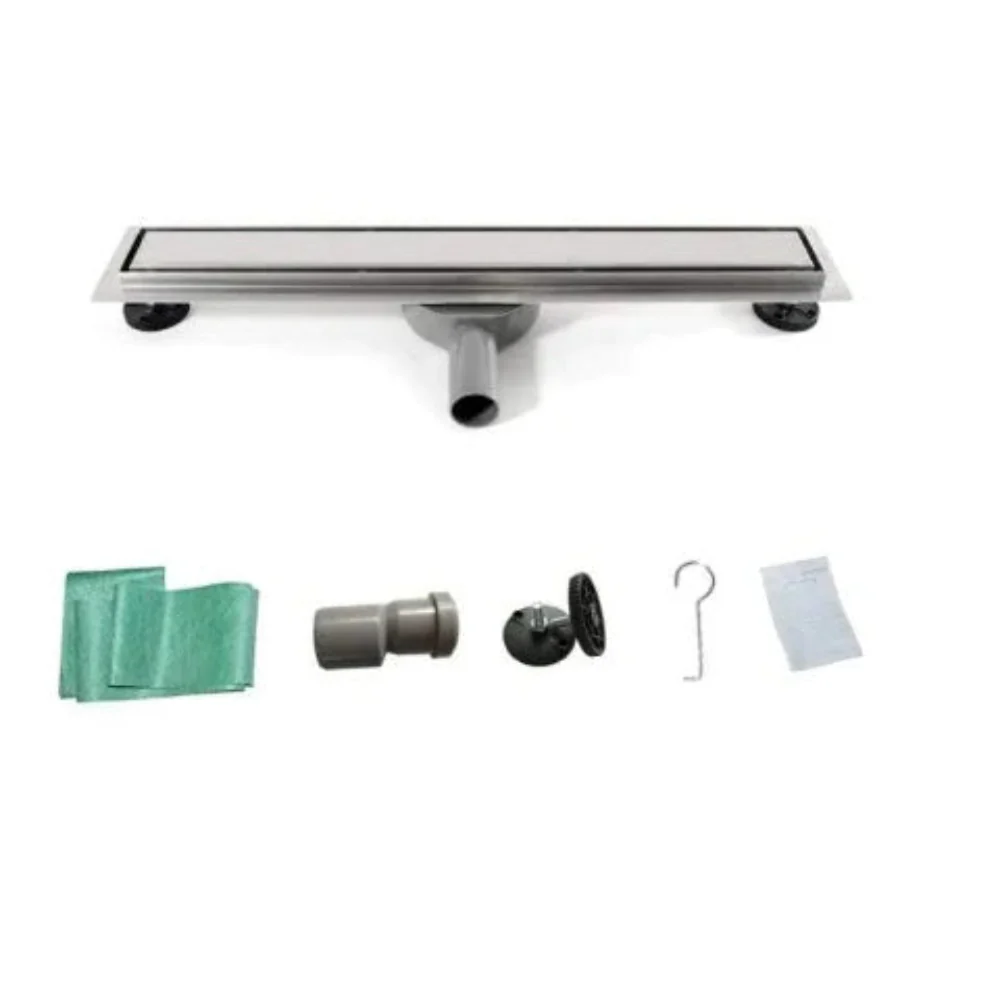 Brushed Chrome Linear Shower Drain - Image 6