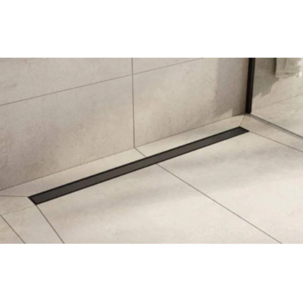 Black Linear Shower Drain - Image 3