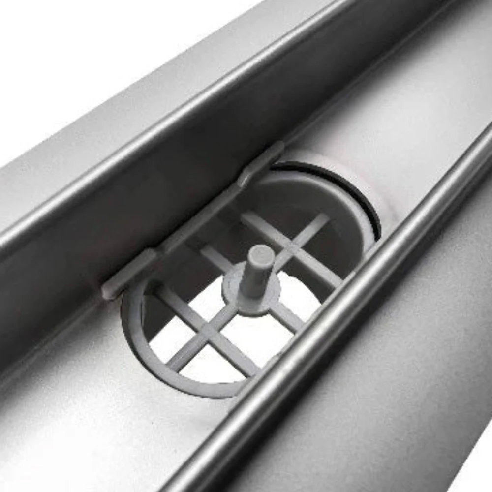 Chrome Slim Linear Shower Drain - Image 7