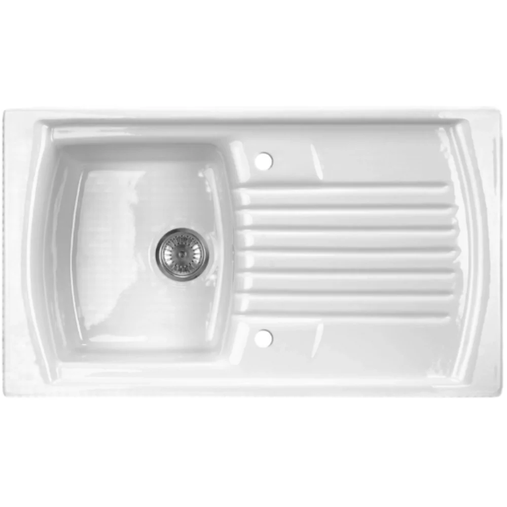 Lusitano Ceramic sink 1-bowl with drainer