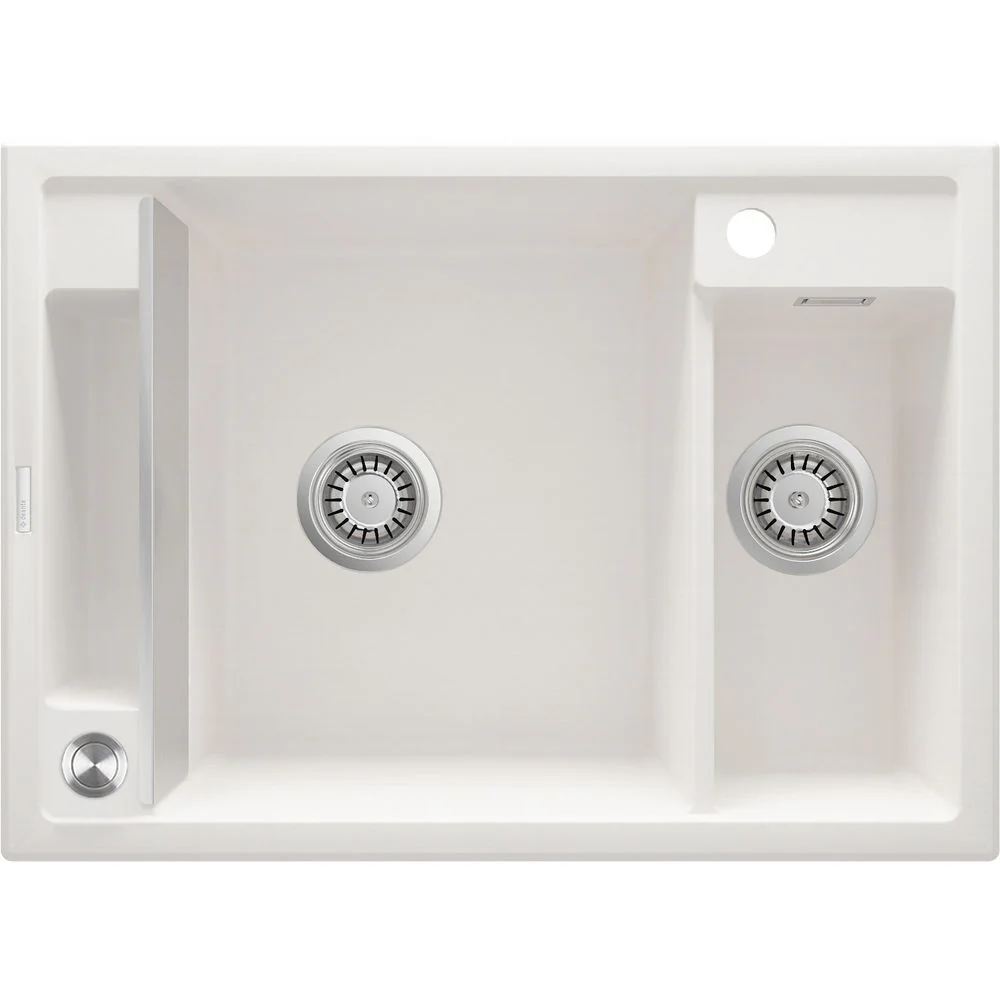 Magnetic granite sink, 1.5-bowl - 670x700mm