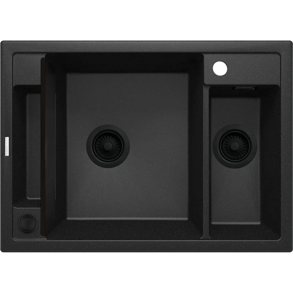 Magnetic granite sink, 1.5-bowl - 670x700mm - Image 2