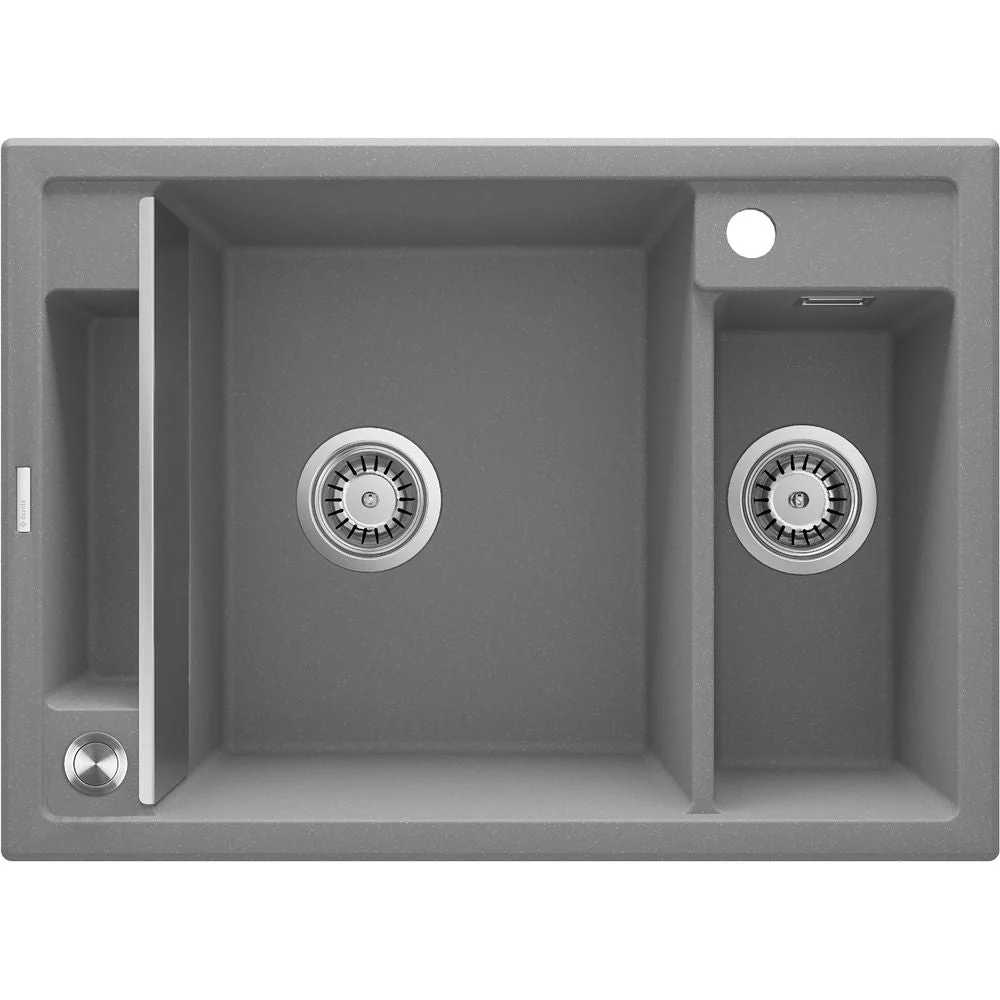 Magnetic granite sink, 1.5-bowl - 670x700mm - Image 5