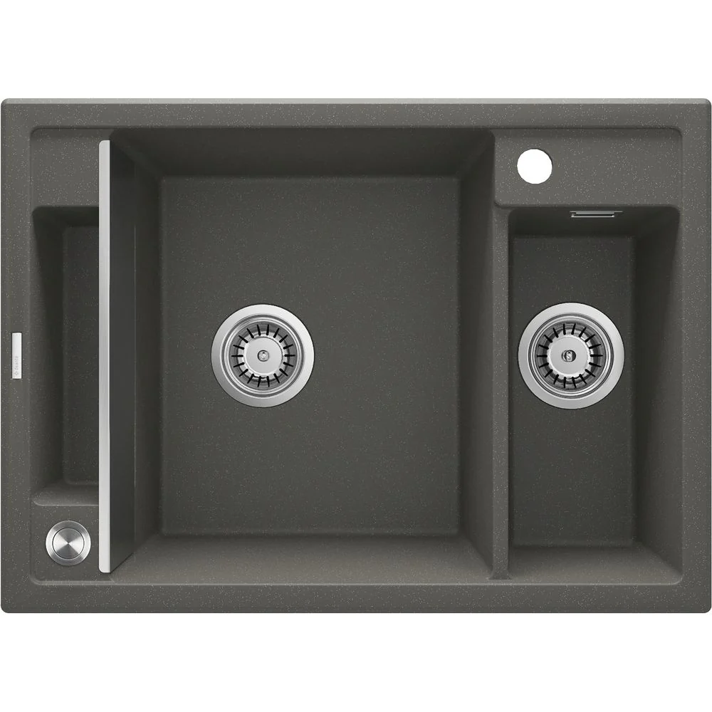 Magnetic granite sink, 1.5-bowl - 670x700mm - Image 6