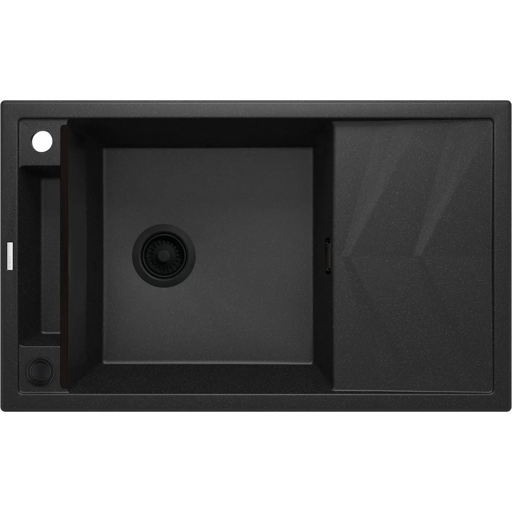 Magnetic granite sink, 1-bowl with drainer - 800x600mm - Image 4