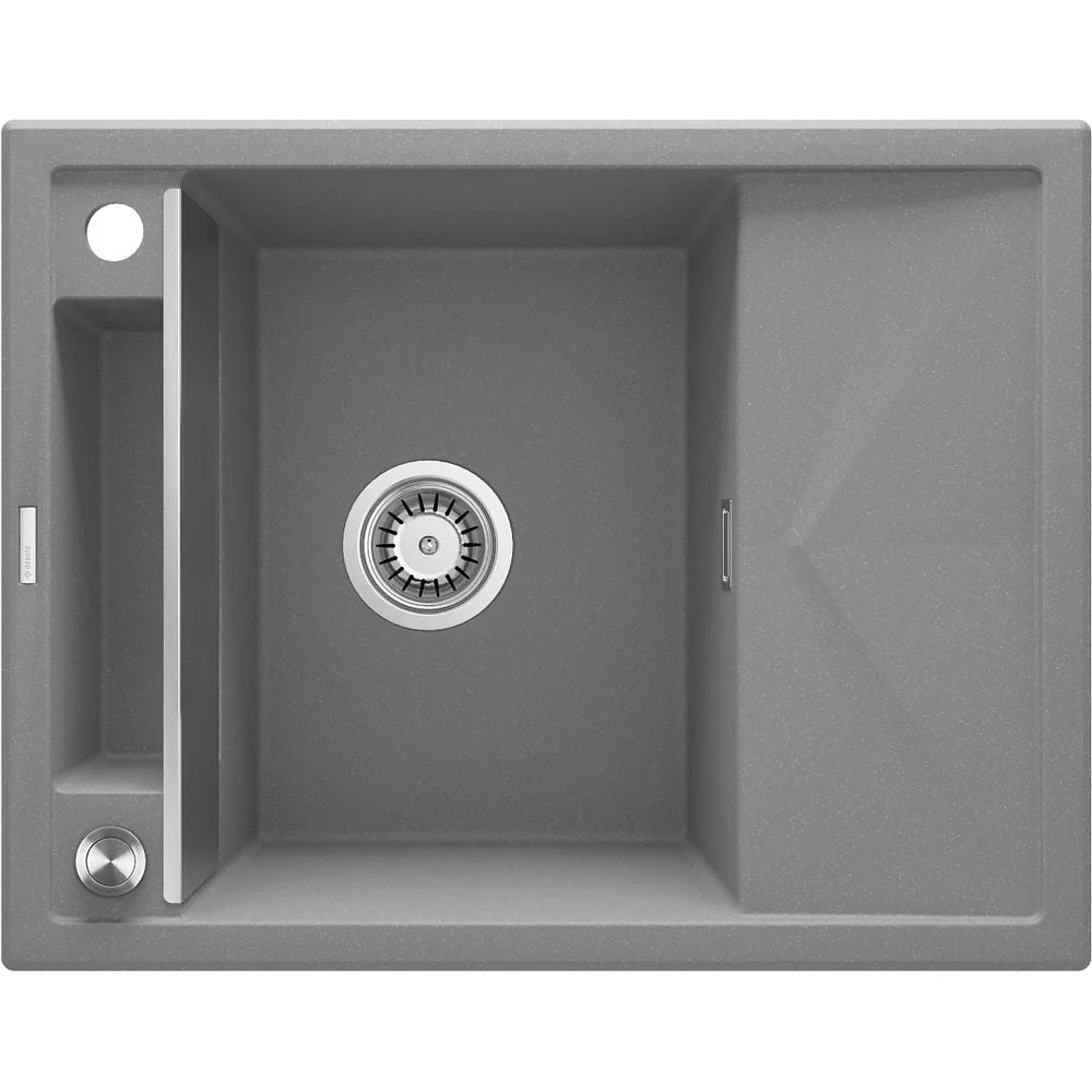 Magnetic granite sink, 1-bowl with drainer - 620x500mm - Image 4
