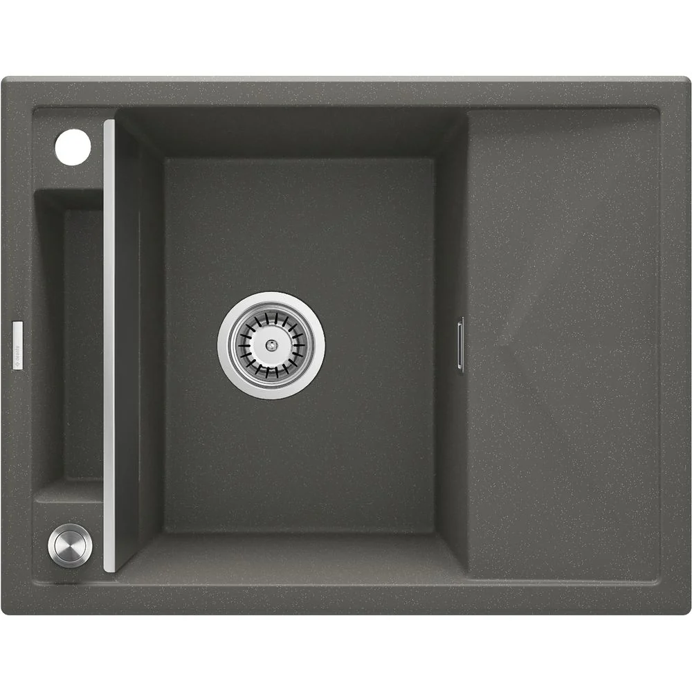 Magnetic granite sink, 1-bowl with drainer - 620x500mm - Image 5
