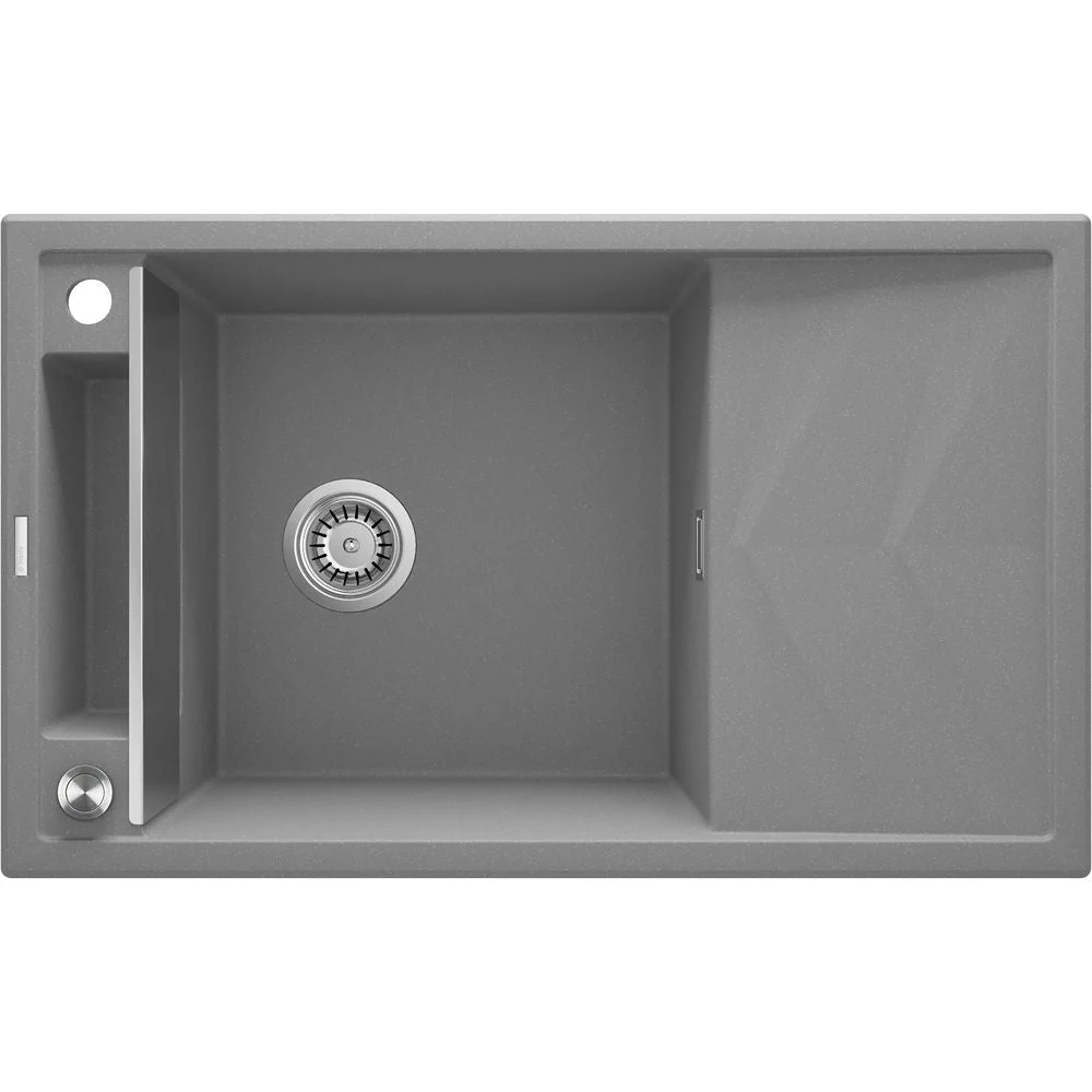 Magnetic granite sink, 1-bowl with drainer - 800x600mm - Image 6