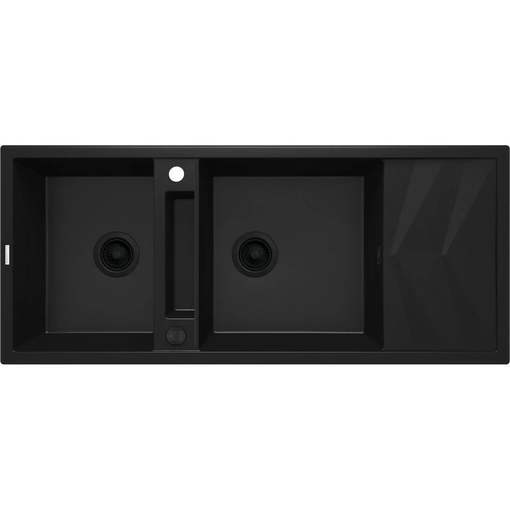 Magnetic granite sink, 2-bowl with drainer - 1140x900mm - Image 6