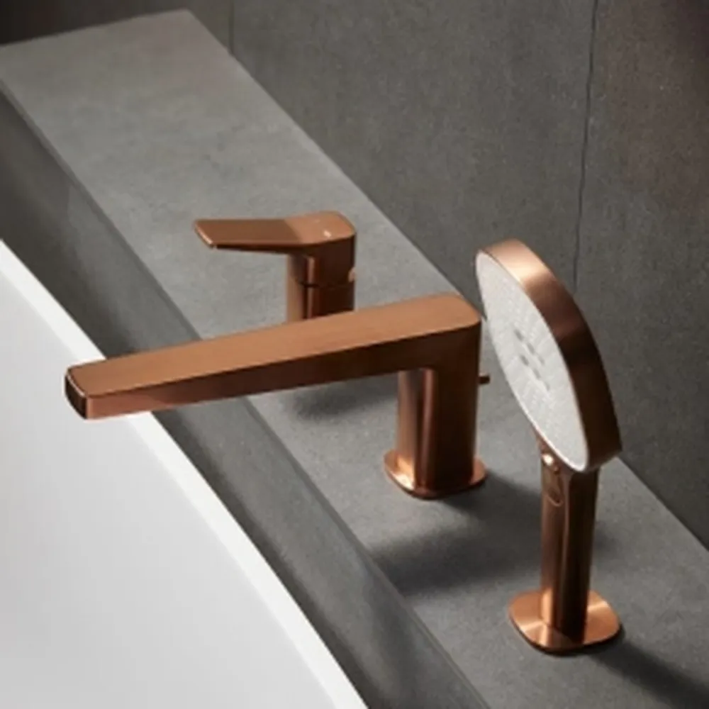 Malaga 3-Hole Deck Mounted Bath Mixer - Image 5