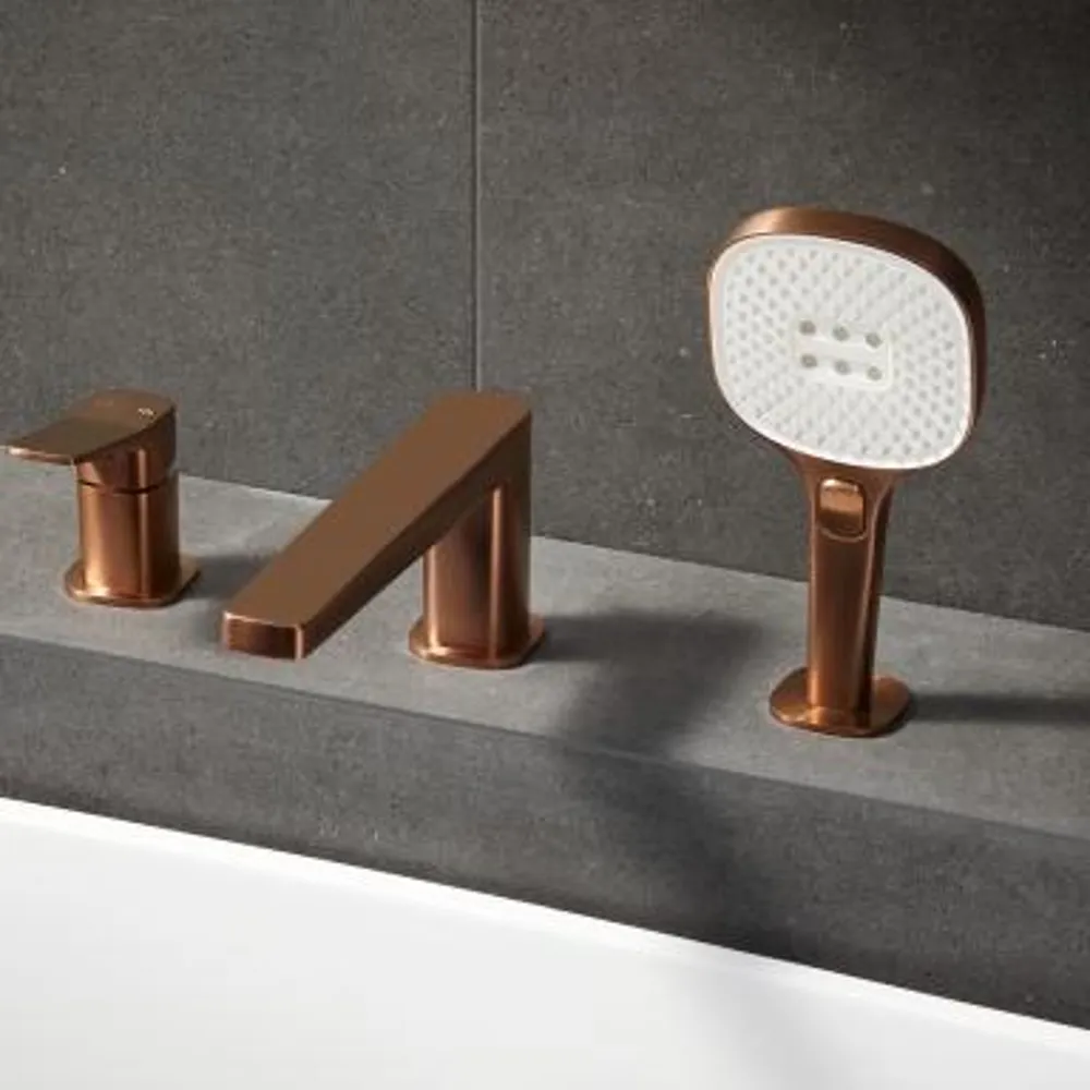 Malaga 3-Hole Deck Mounted Bath Mixer - Image 6