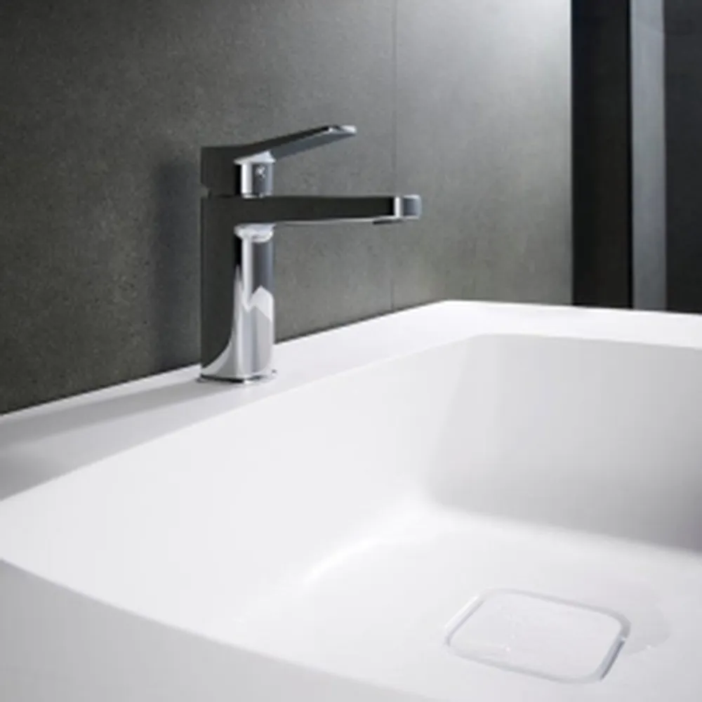 ECO Malaga Standing Washbasin Mixer Regulator R35 + Click Clack Drain - Image 2