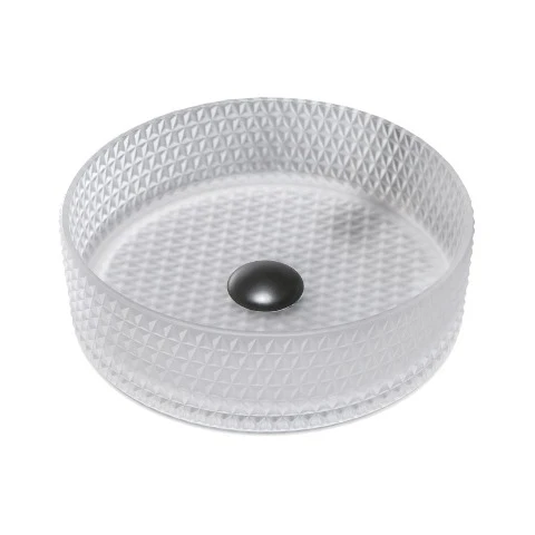 Aura Glass Countertop Basin Frosted - Image 2