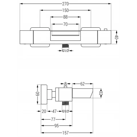 Cube Bath Mixer - Image 3