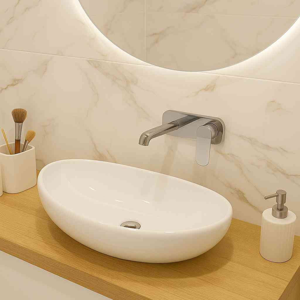 Barco Countertop Washbasin - White