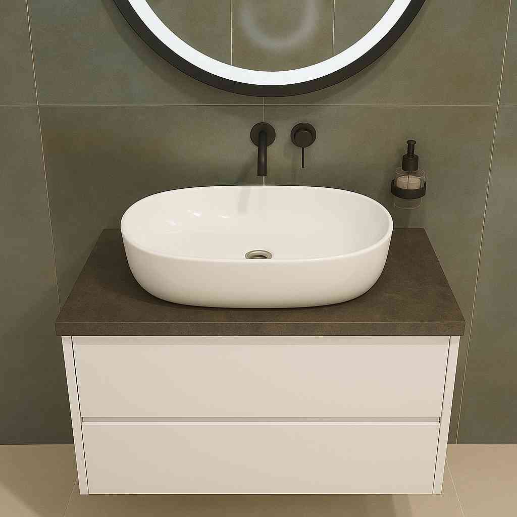 Verso Countertop Washbasin - White - Image 3