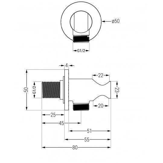 Kai Angled Connection With Holder - Image 2