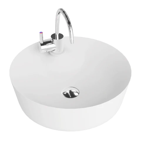 Caribe Countertop Washbasin - White - Image 2