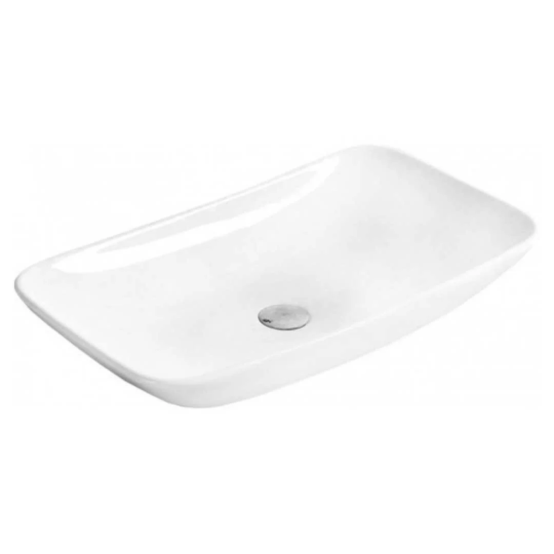 Nina White Countertop Washbasin - Short - Image 2