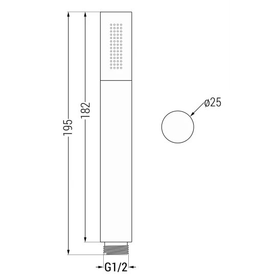 R-70 1-Function Hand Shower - Image 4