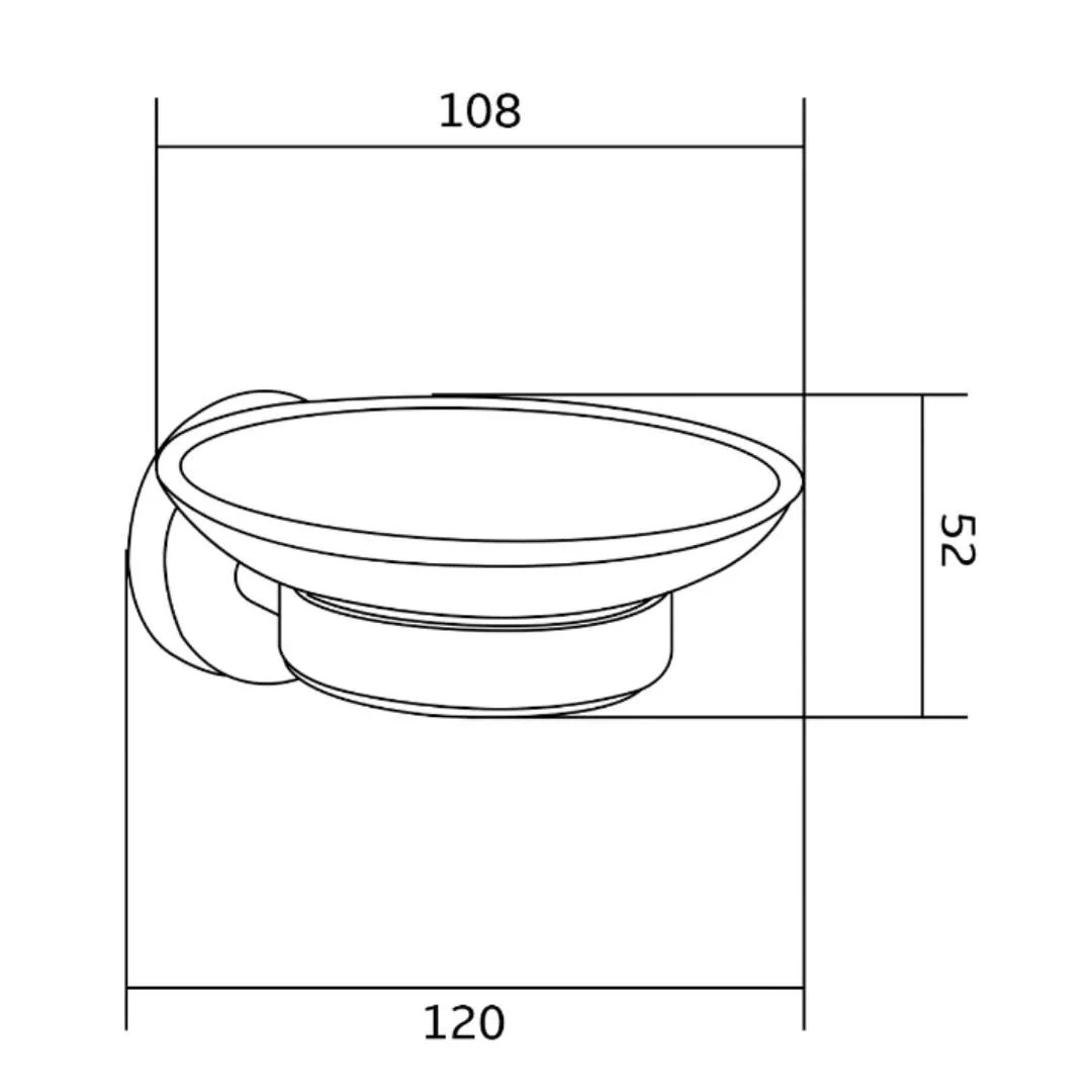 Remo Frosted Soap Dish - Image 2