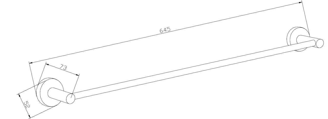 Remo Single Towel Rack - Image 6