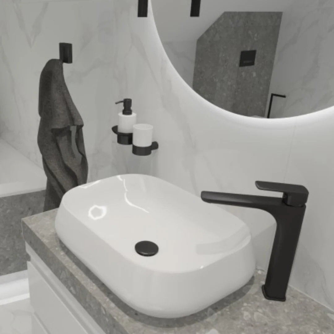 Pastel countertop washbasin