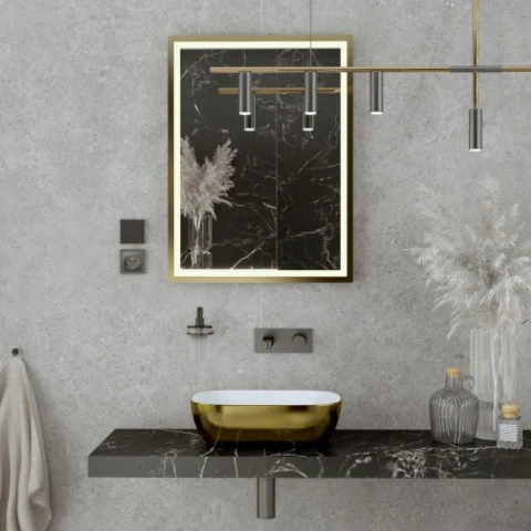 Costa Washbasin Gold-White - Image 2