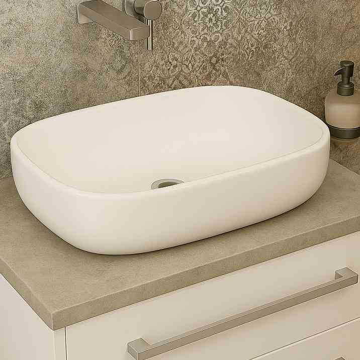 Alava Countertop Washbasin - White