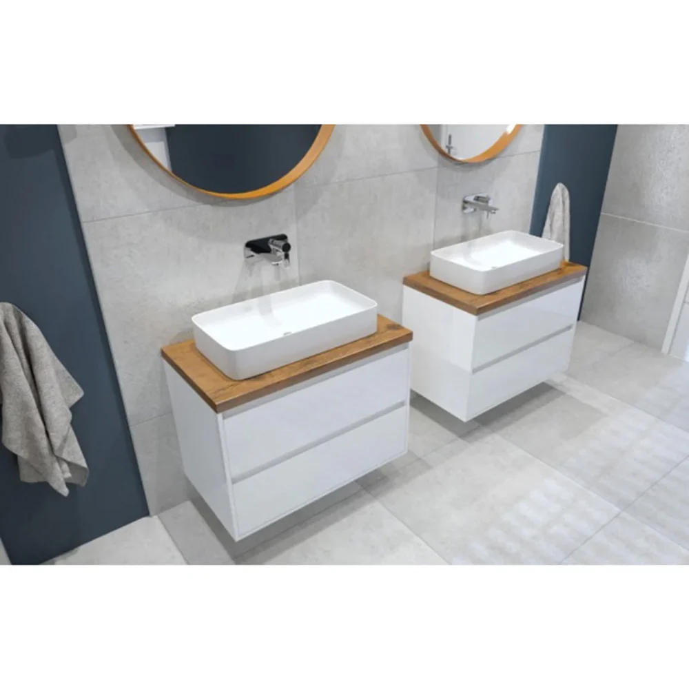 Finn White Vanity Unit & Countertop - Image 3