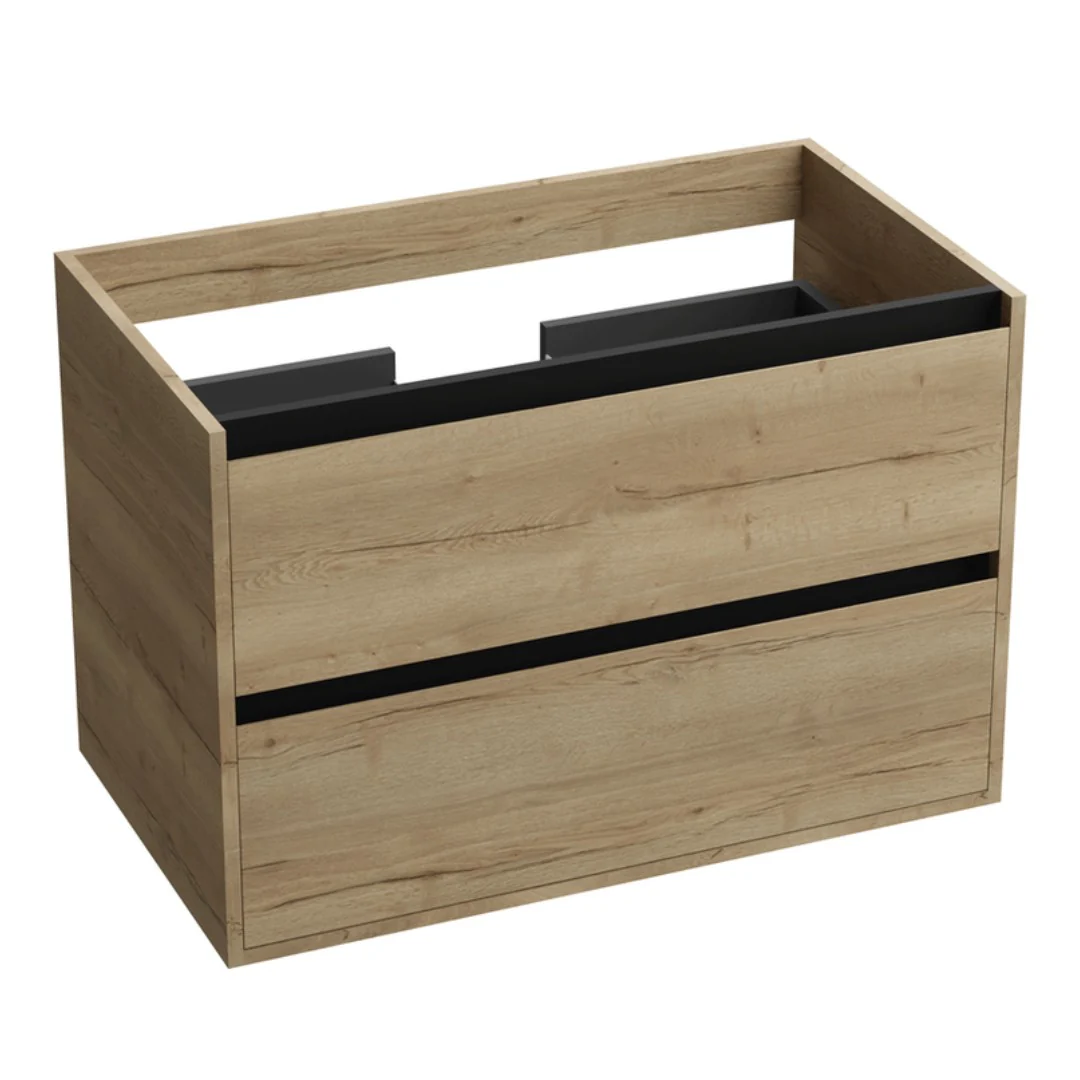 Finn Wood Black Vanity Unit & Countertop - Image 3