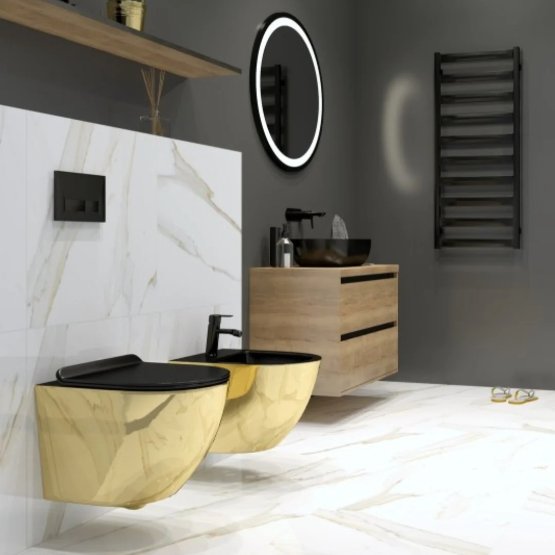 Finn Wood Black Vanity Unit & Countertop - Image 6