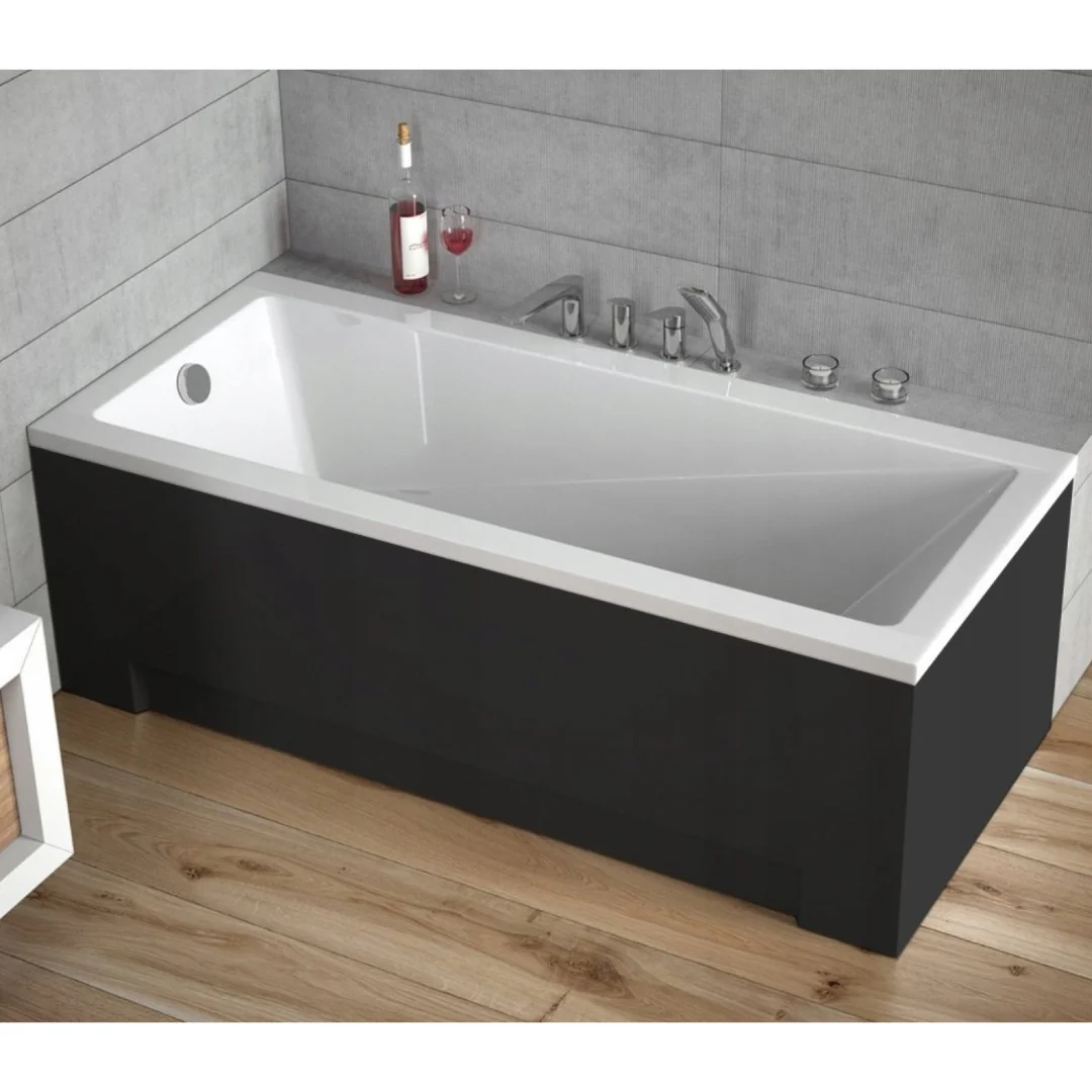 Modern Rectangular Single Ended Bath - Image 4