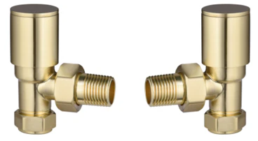 Modern Round Angle Radiator Valves Set