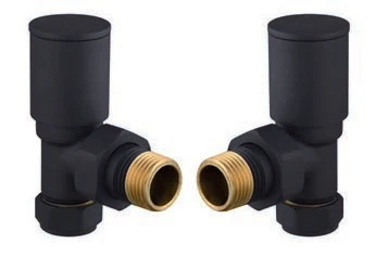 Modern Round Angle Radiator Valves Set - Image 2