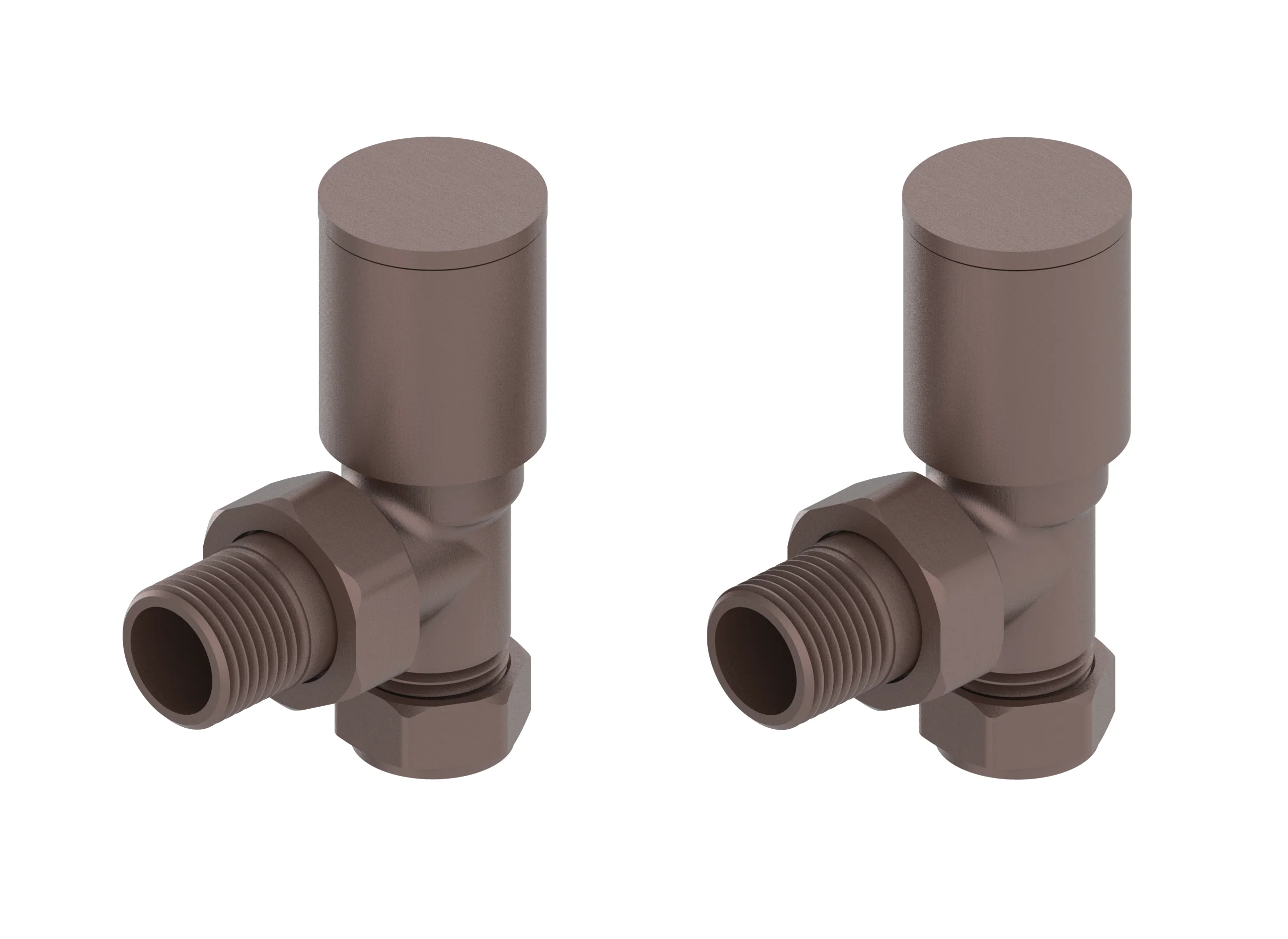 Modern Round Angle Radiator Valves Set - Image 3