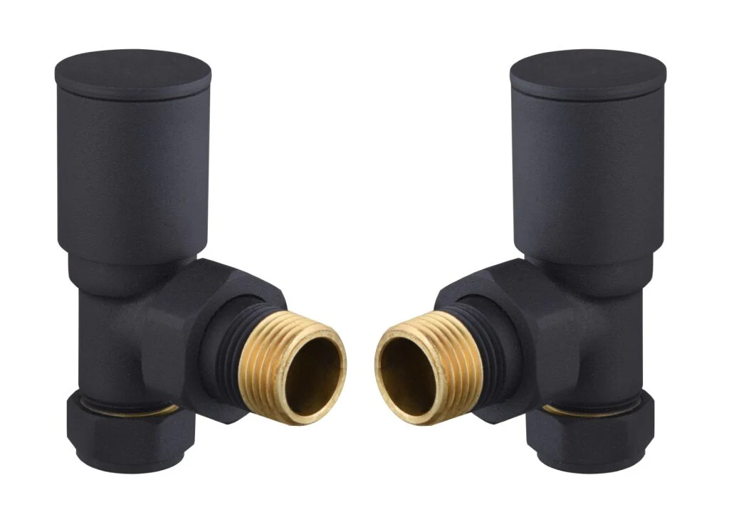 Modern Round Angle Radiator Valves Set - Image 4
