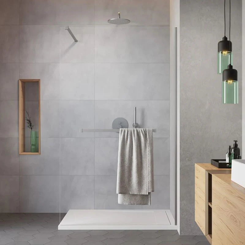 Modo Brushed Nickel Wetroom Screen - Image 4