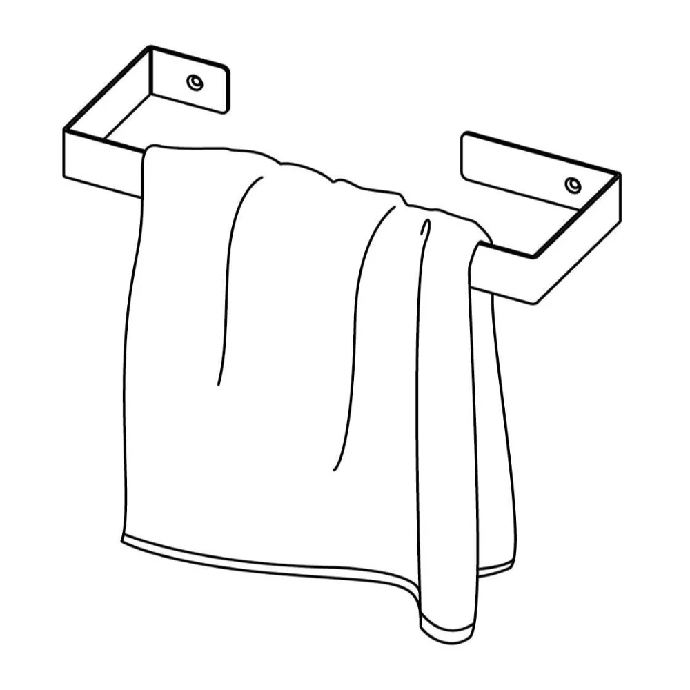 Mokko Wall-mounted hanger for towels - 30 cm - Image 2