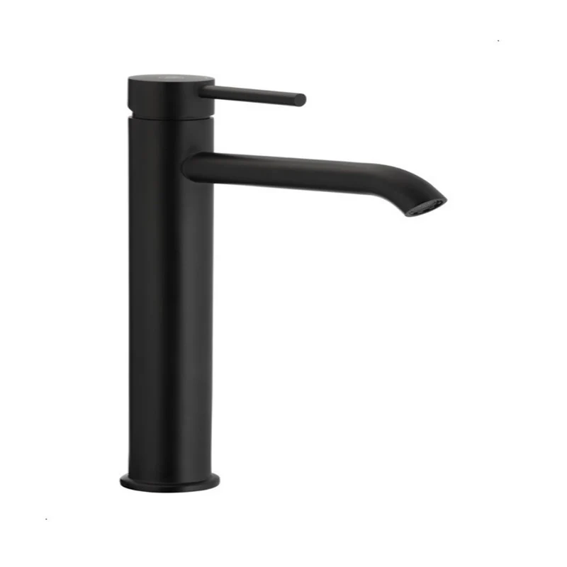 Moza Black Tall Washbasin Mixer