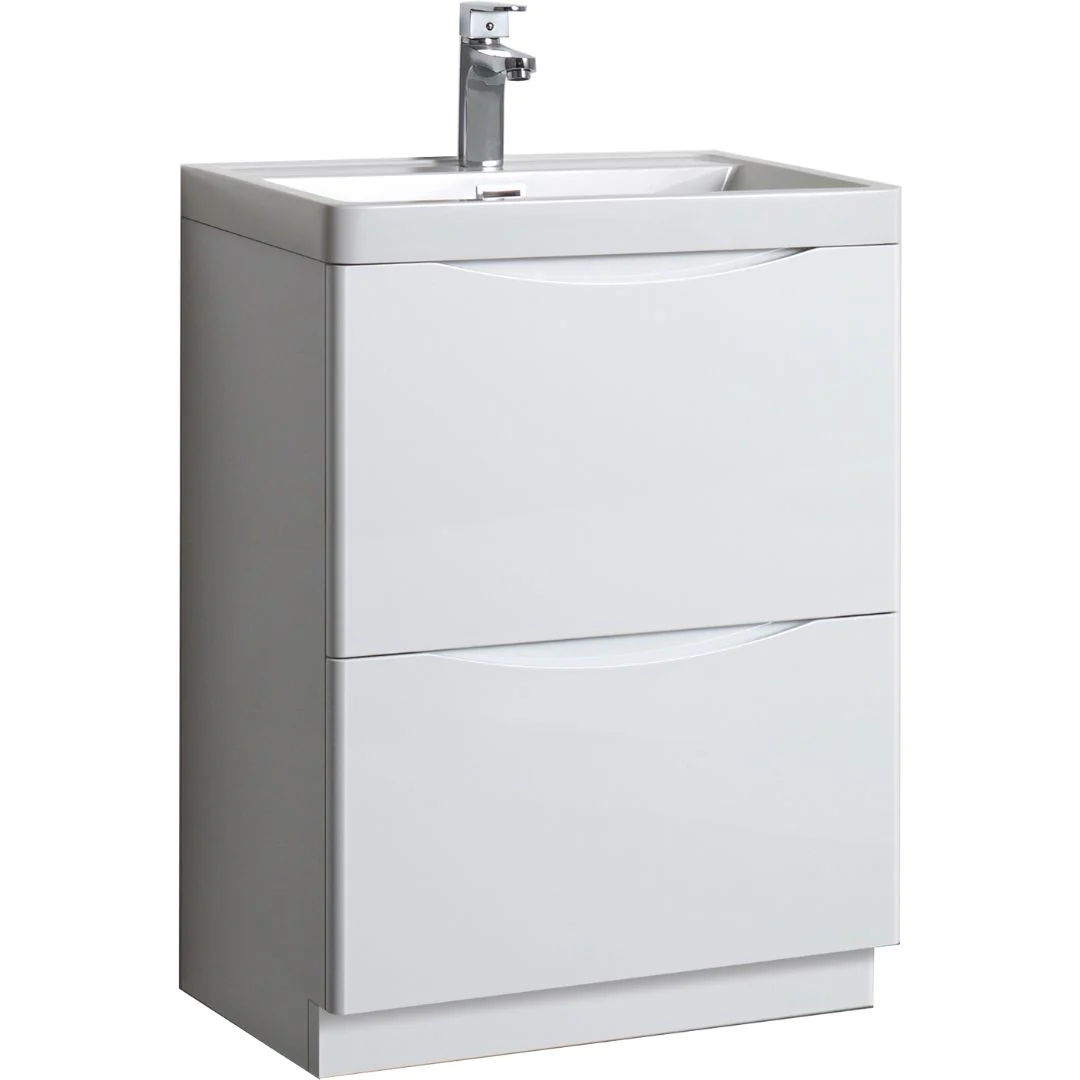 Naples Floor Standing Vanity Unit - White