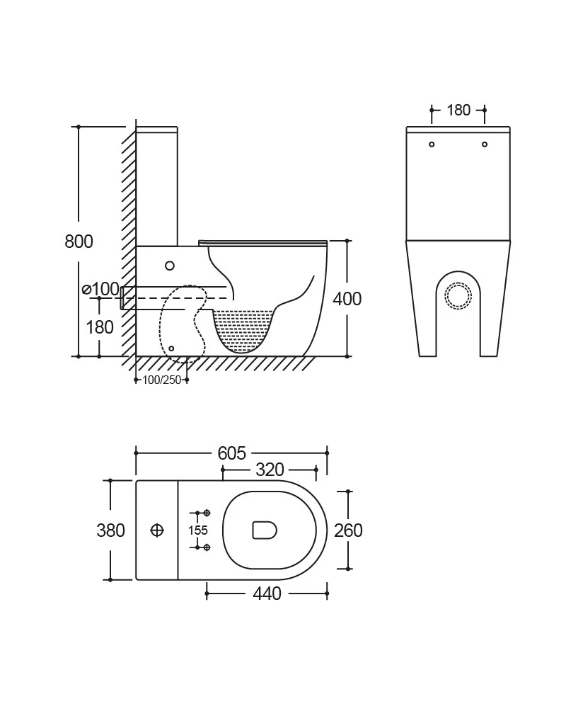 Nova Close Coupled Toilet - Image 3