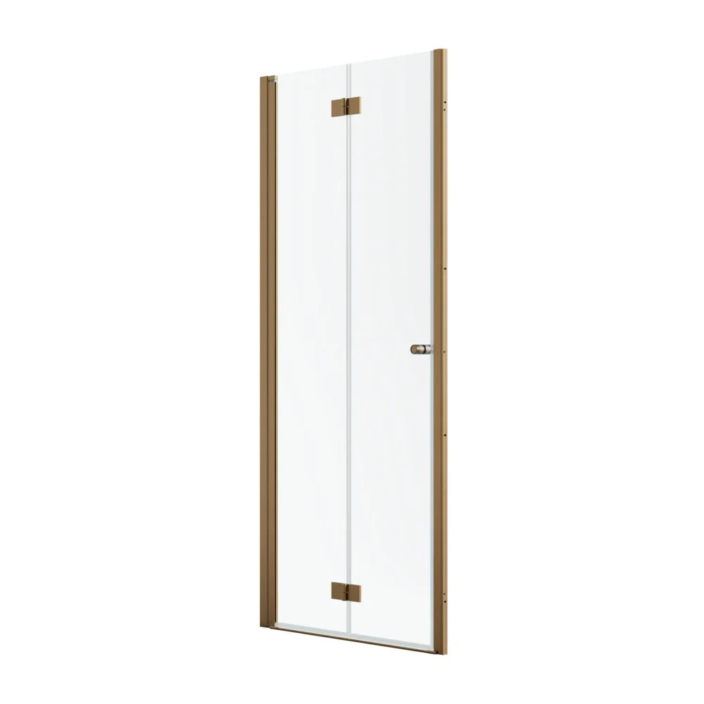 Radaway NES DWB Brushed Copper Bifold Shower Door β 6mm Glass