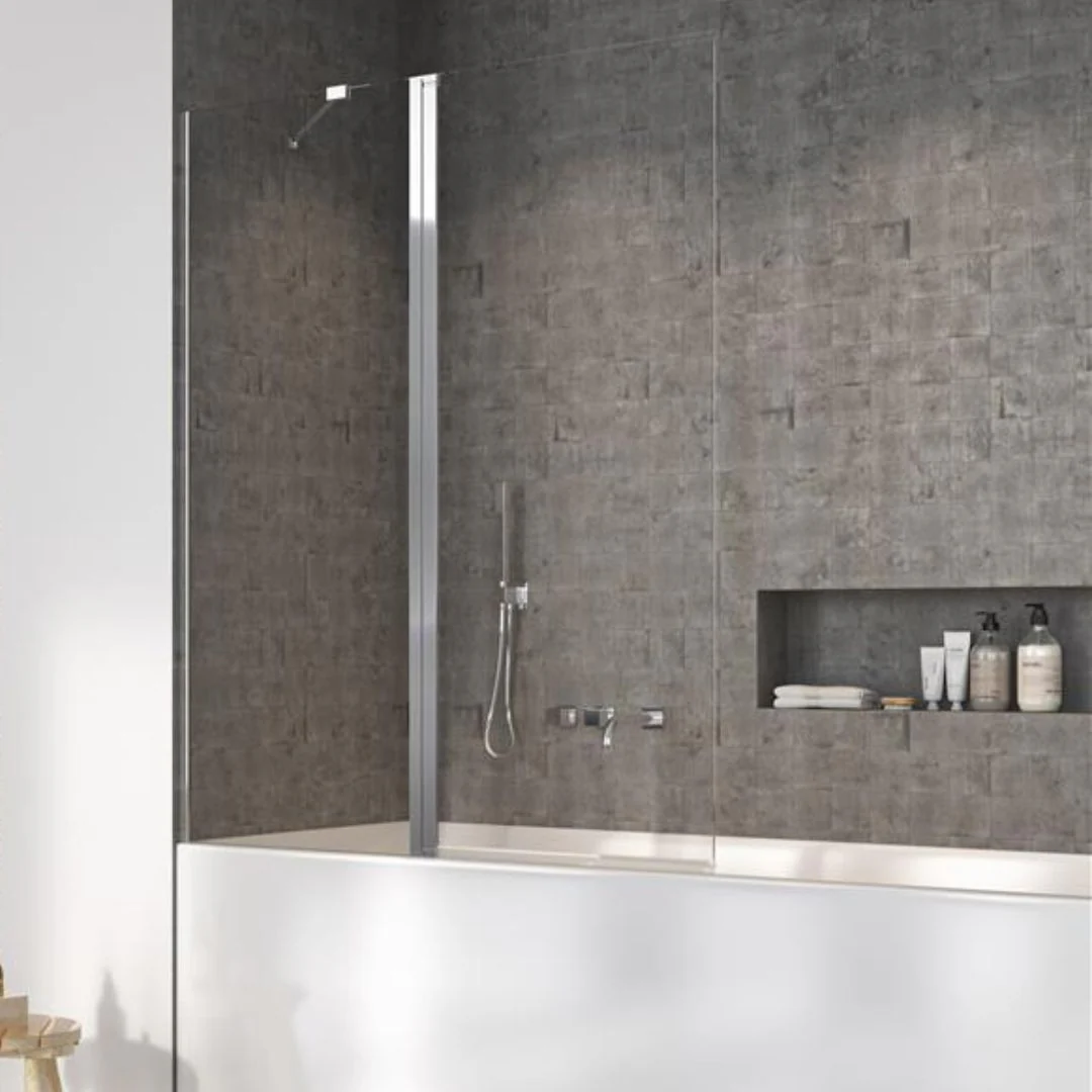 NES PND II Bath Screen - Chrome