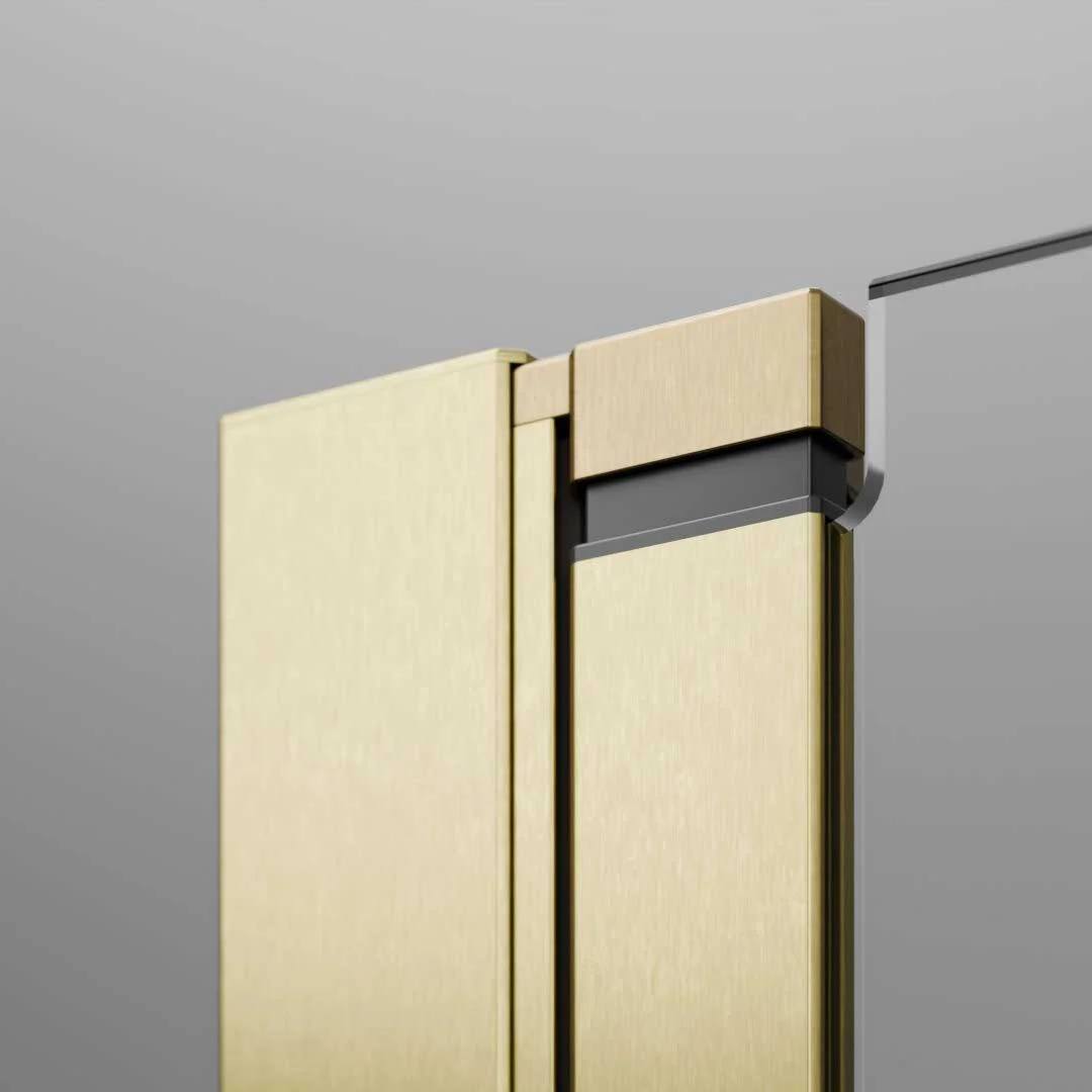 Radaway NES PND I Pivot Bath Screen – 6mm Glass, Brushed Gold - Image 3