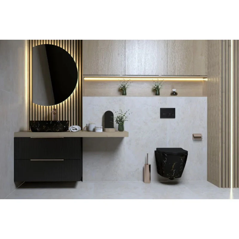 Phoenix Black Vanity Unit & Basin