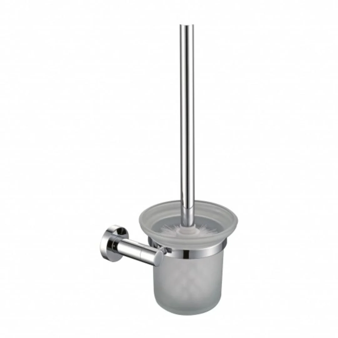 OMNIRES Modern Project Wall-Mounted Glass Toilet Brush