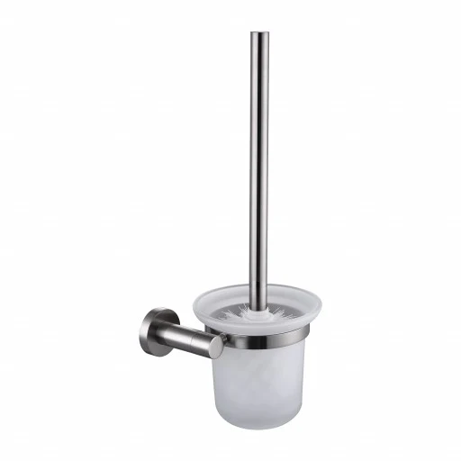 OMNIRES Modern Project Wall-Mounted Glass Toilet Brush - Image 2