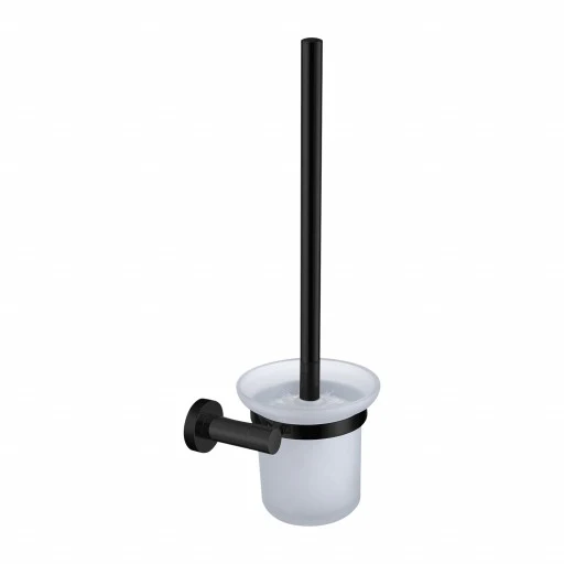 OMNIRES Modern Project Wall-Mounted Glass Toilet Brush - Image 3