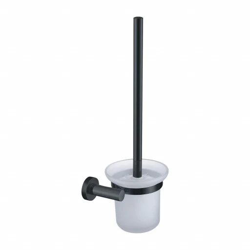 OMNIRES Modern Project Wall-Mounted Glass Toilet Brush - Image 6